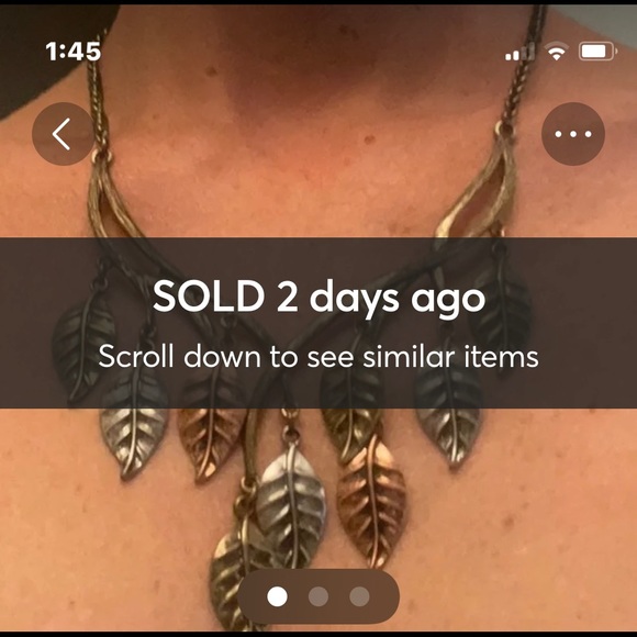 Jewelry - 🎆 2/$12 or 3/$15 Branch and leaf necklace